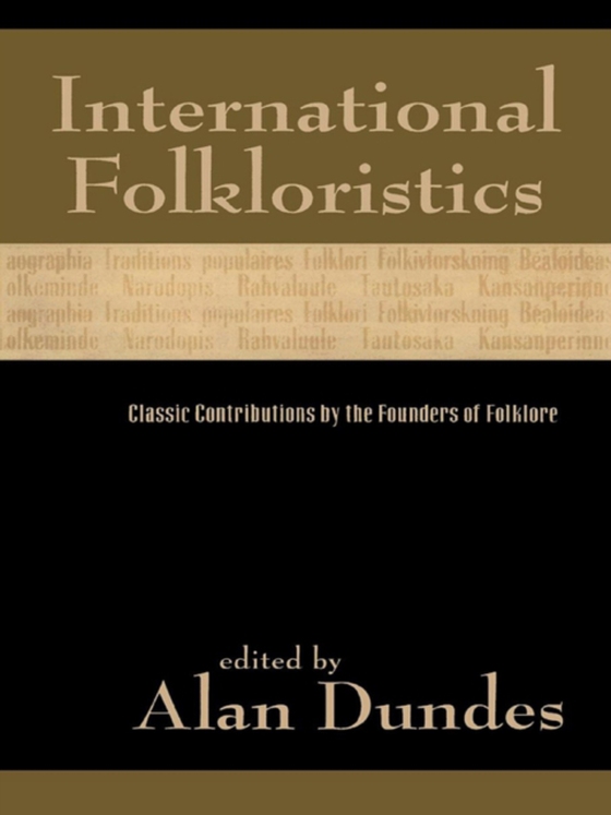 International Folkloristics (e-bog) af -