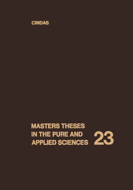 Masters Theses in the Pure and Applied Sciences (e-bog) af Shafer, Wade H.