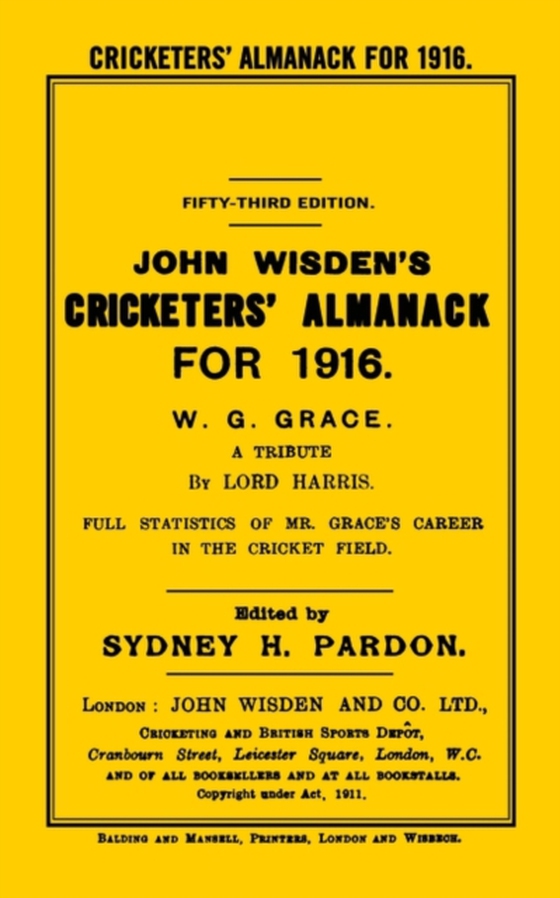 Wisden Cricketers' Almanack 1916