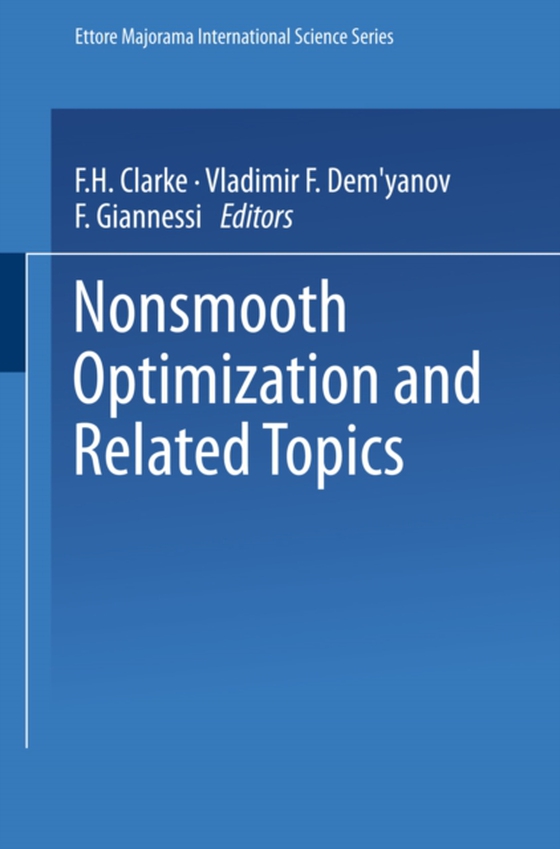 Nonsmooth Optimization and Related Topics (e-bog) af -