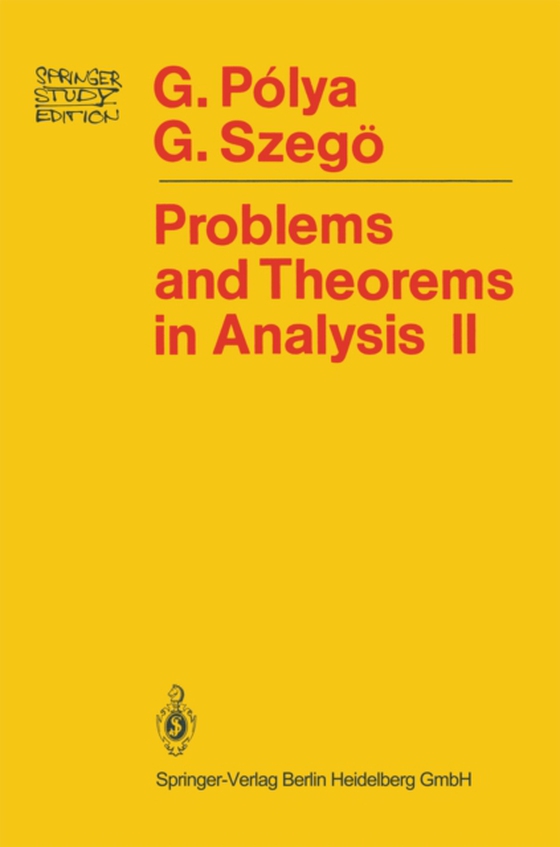 Problems and Theorems in Analysis (e-bog) af Szego, Gabor