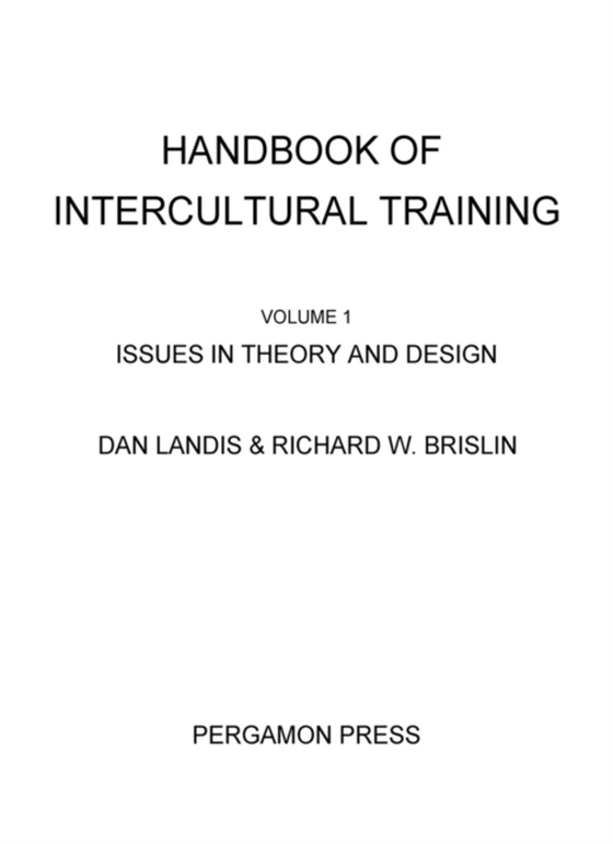 Handbook of Intercultural Training