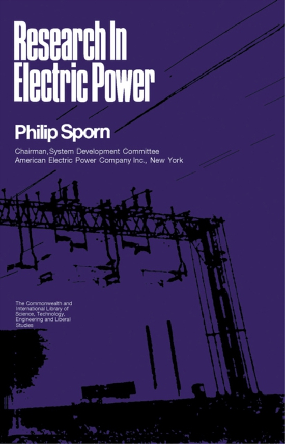 Research in Electric Power (e-bog) af Sporn, Philip