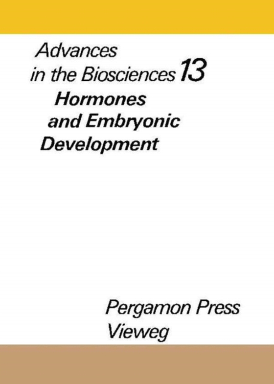 Hormones and Embryonic Development (e-bog) af -