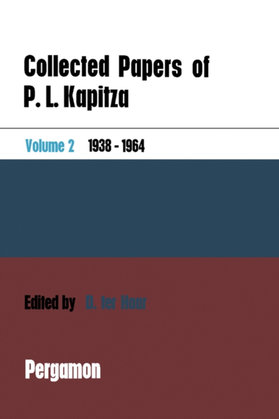 Collected Papers of P.L. Kapitza (e-bog) af -