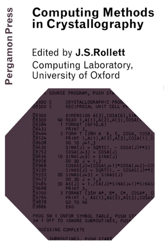 Computing Methods in Crystallography (e-bog) af -