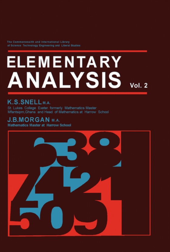 Elementary Analysis (e-bog) af Morgan, J. B.