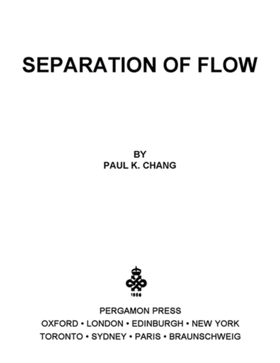 Separation of Flow (e-bog) af Chang, Paul K.