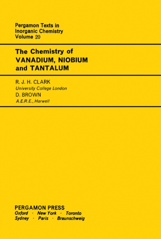 Chemistry of Vanadium, Niobium and Tantalum (e-bog) af Brown, D.