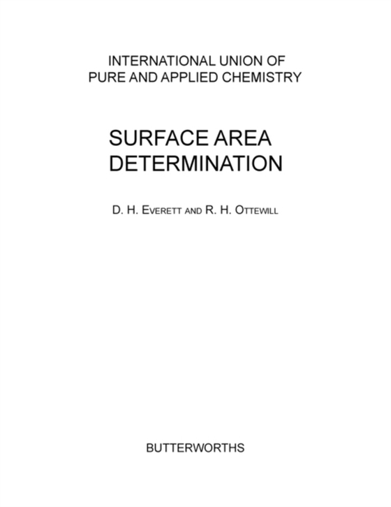 Surface Area Determination (e-bog) af -