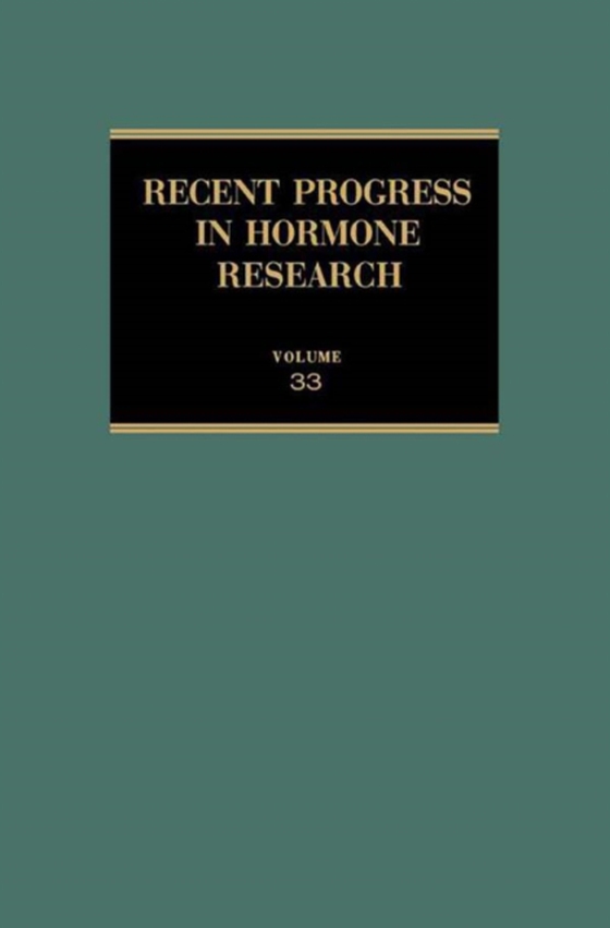 Recent Progress in Hormone Research