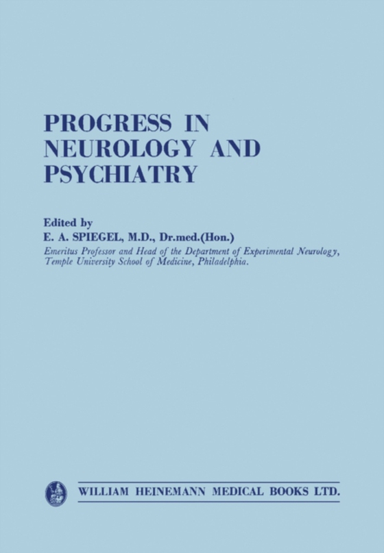 Progress in Neurology and Psychiatry (e-bog) af -