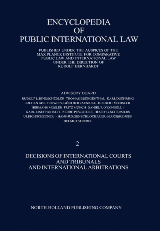 Decisions of International Courts and Tribunals and International Arbitrations