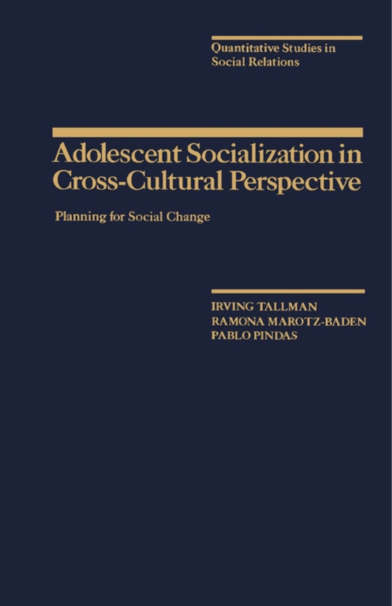 Adolescent Socialization in Cross-Cultural Perspective (e-bog) af Pindas, Pablo