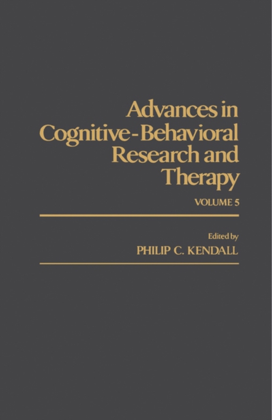 Advances in Cognitive-Behavioral Research and Therapy