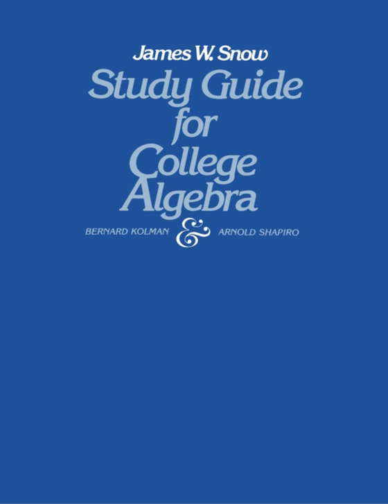 Study Guide for College Algebra (e-bog) af Shapiro, Arnold