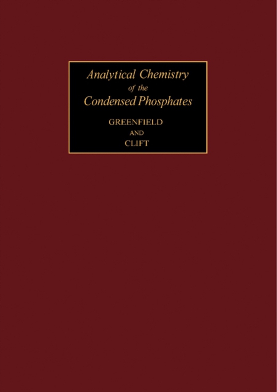 Analytical Chemistry of the Condensed Phosphates