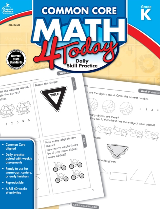 Common Core Math 4 Today, Grade K