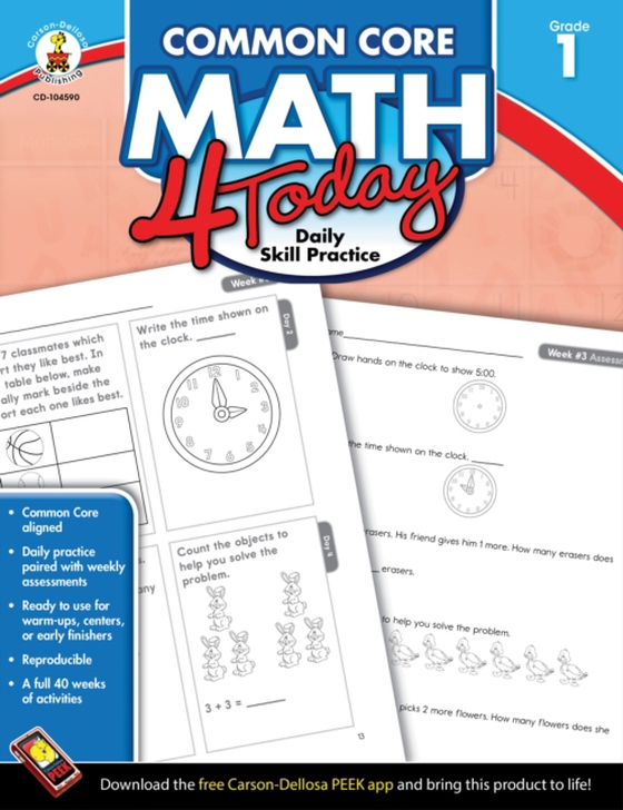 Common Core Math 4 Today, Grade 1 (e-bog) af McCarthy, Erin