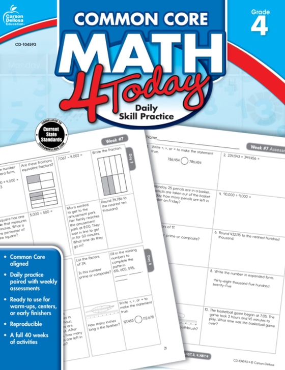 Common Core Math 4 Today, Grade 4 (e-bog) af McCarthy, Erin