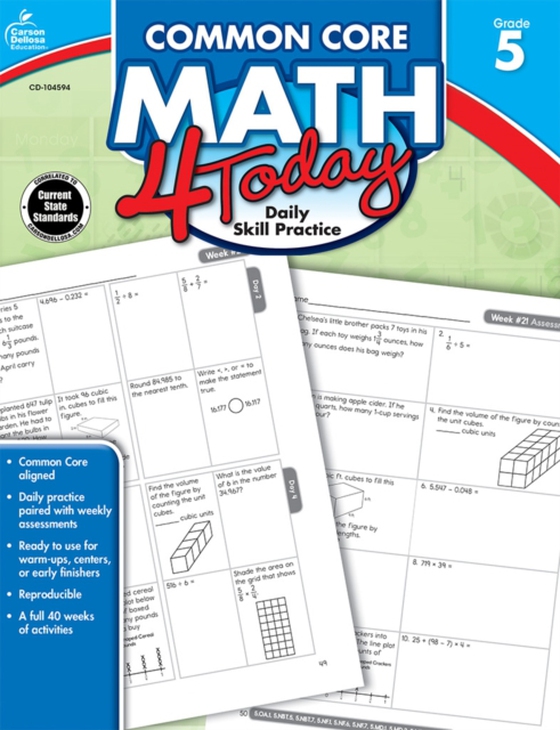 Common Core Math 4 Today, Grade 5