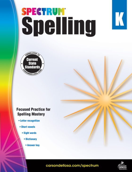 Spectrum Spelling, Grade K