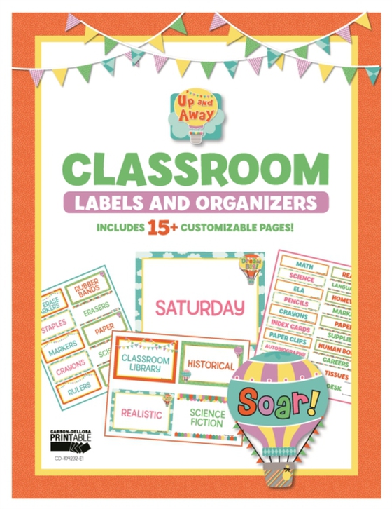 Up and Away Classroom Labels and Organizers