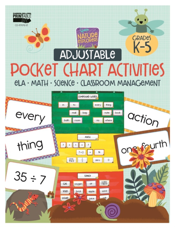 Nature Explorers Adjustable Pocket Chart Activities (e-bog) af Carson Dellosa Education