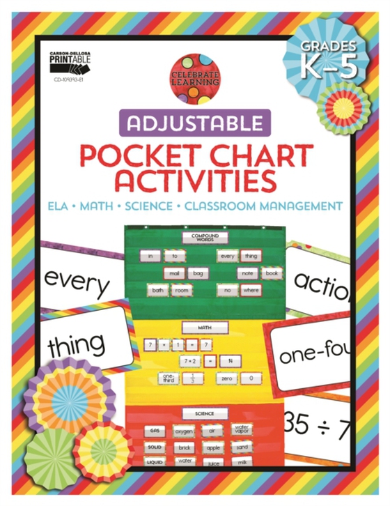 Celebrate Learning Adjustable Pocket Chart Activities (e-bog) af Carson Dellosa Education