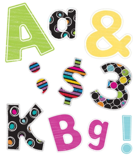 Colorful Chalkboard Letters, Numbers, and Symbols (e-bog) af -