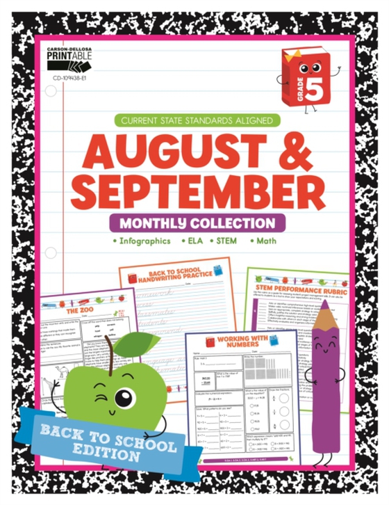 August & September Monthly Collection, Grade 5