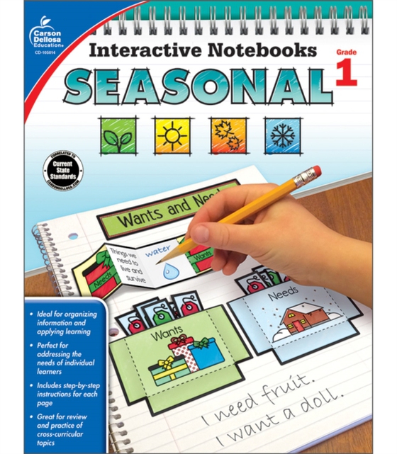 Interactive Notebooks Seasonal, Grade 1 (e-bog) af Parthemore