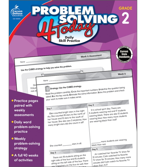 Problem Solving 4 Today, Grade 2 (e-bog) af Carson Dellosa Education