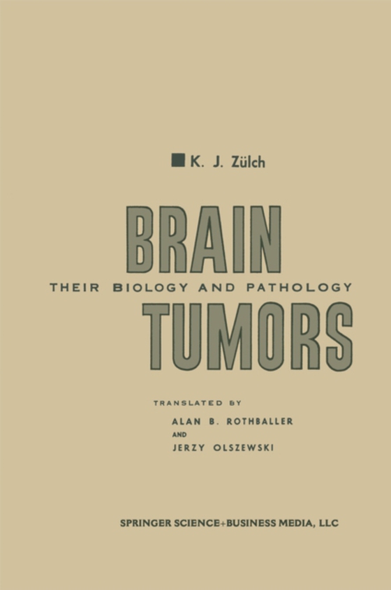 Brain Tumors (e-bog) af Zulch, Klaus Joachim