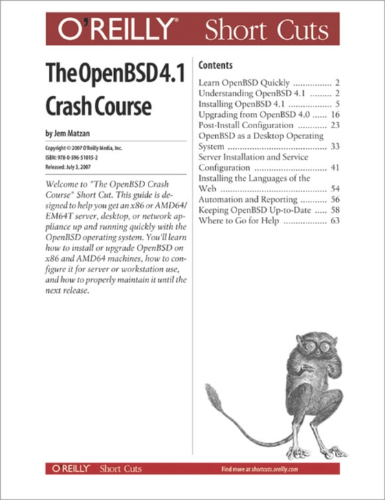 OpenBSD 4.0 Crash Course (e-bog) af Matzan, Jem