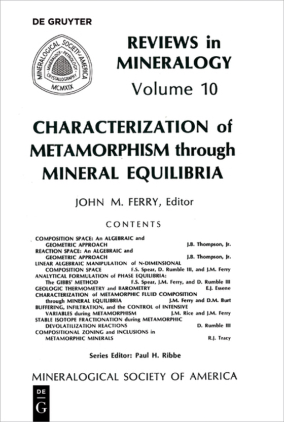 Characterization of Metamorphism through Mineral Equilibria (e-bog) af -