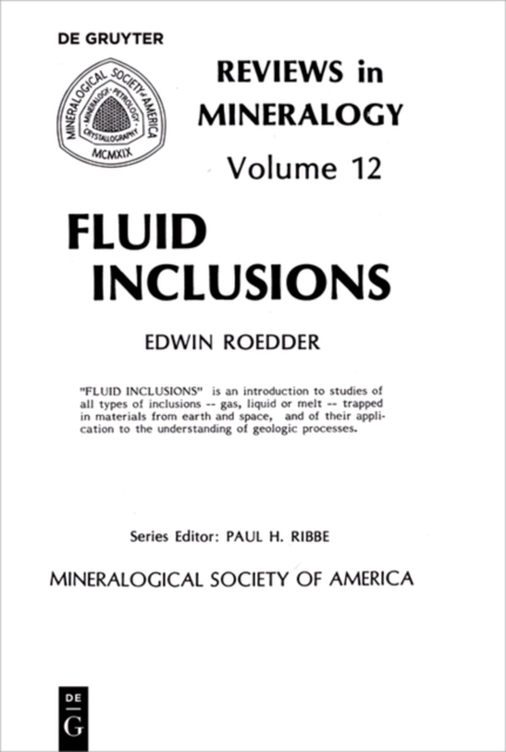 Fluid inclusions (e-bog) af Roedder, Edwin