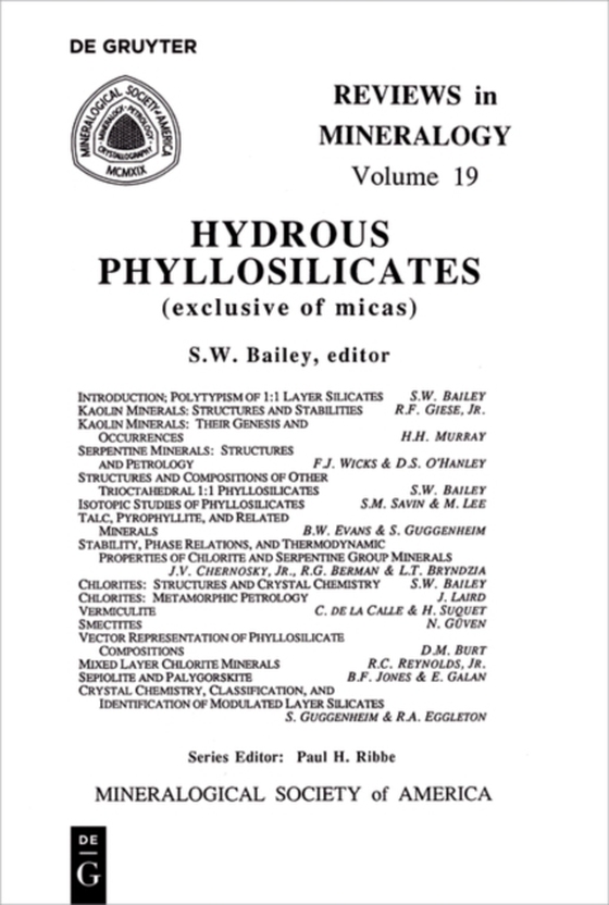 Hydrous Phyllosilicates