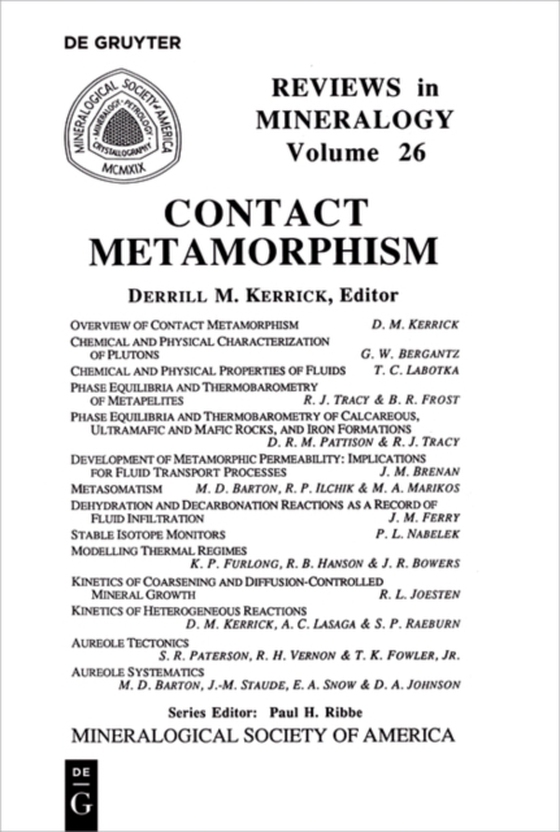 Contact Metamorphism (e-bog) af -