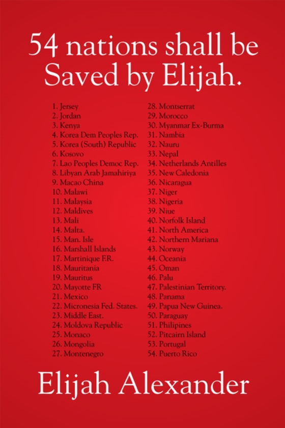 54 Nations Shall Be Saved by Elijah (e-bog) af Kabelitz, Susan G.