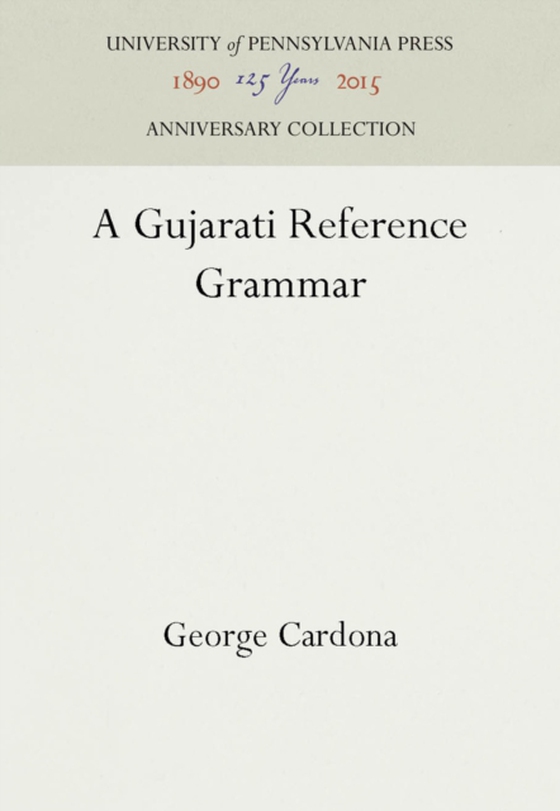 Gujarati Reference Grammar (e-bog) af Cardona, George