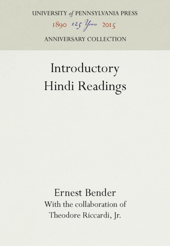 Introductory Hindi Readings (e-bog) af Bender, Ernest