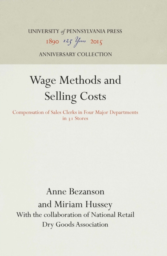 Wage Methods and Selling Costs