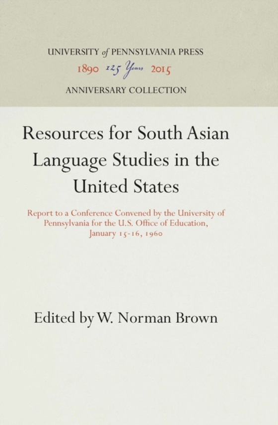 Resources for South Asian Language Studies in the United States (e-bog) af -