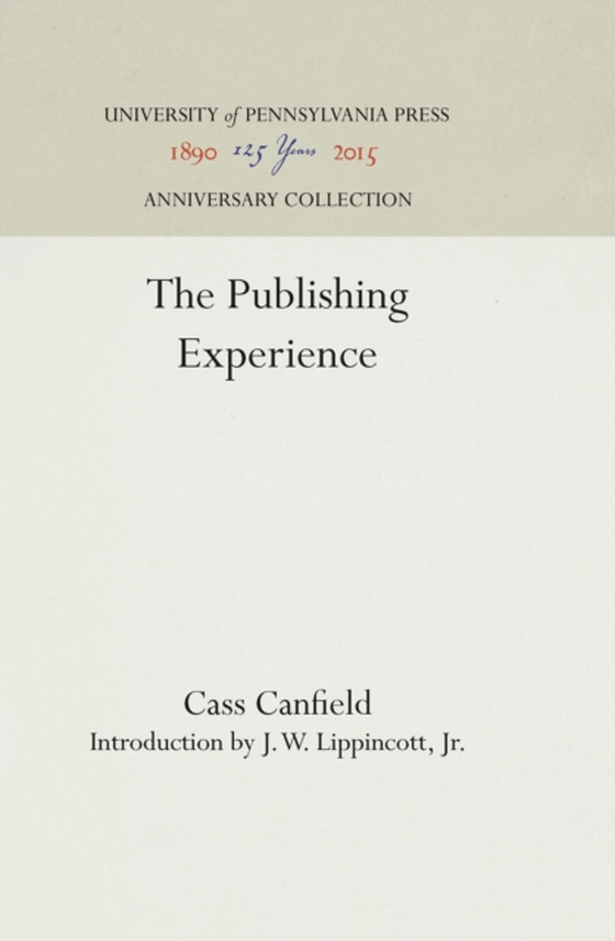 Publishing Experience (e-bog) af Canfield, Cass