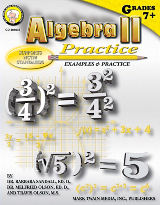 Algebra II Practice Book, Grades 7 - 8