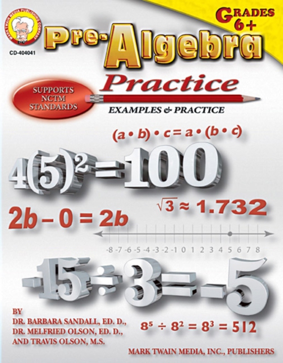 Pre-Algebra Practice Book, Grades 6 - 8 (e-bog) af Olson, Travis