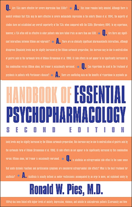 Handbook of Essential Psychopharmacology (e-bog) af Pies, Ronald W.