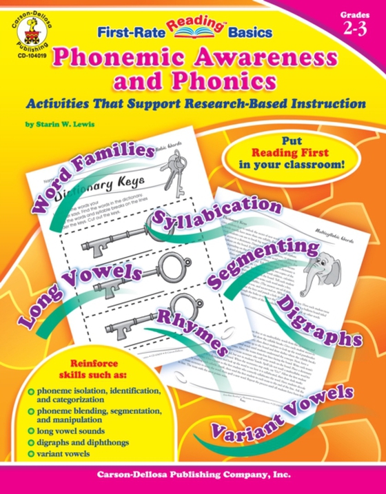 Phonemic Awareness and Phonics, Grades 2 - 3 (e-bog) af Lewis, Starin W.