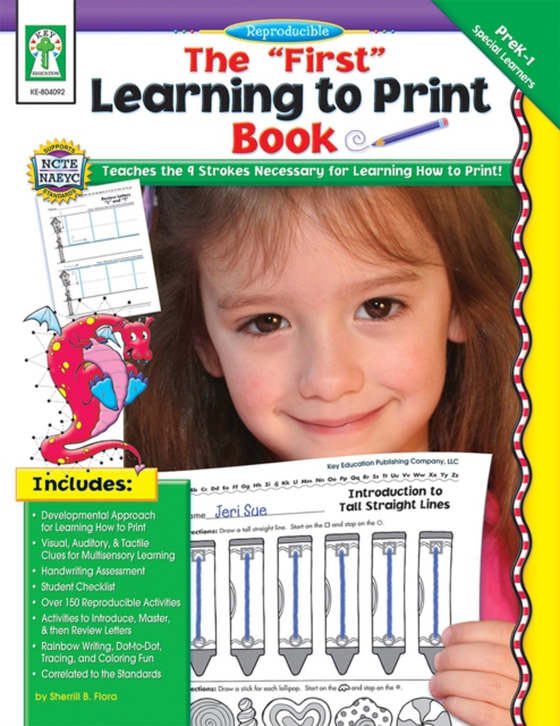 &quote;First&quote; Learning to Print Book, Grades PK - K (e-bog) af Flora, Sherrill B.